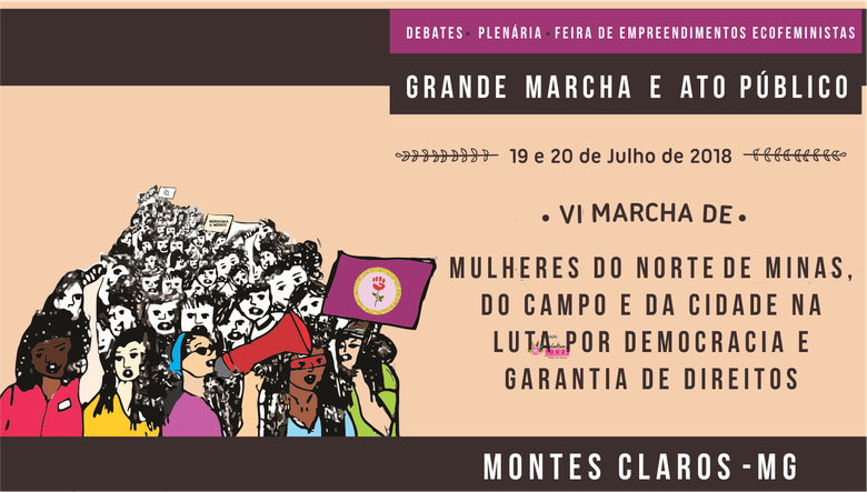 Por democracia e direitos, mulheres do Norte de Minas promovem reflexões em Montes Claros